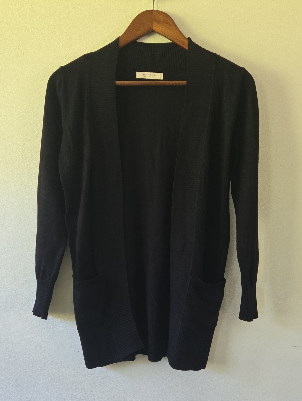 Women's Open Front Cardigan Black Small Like New